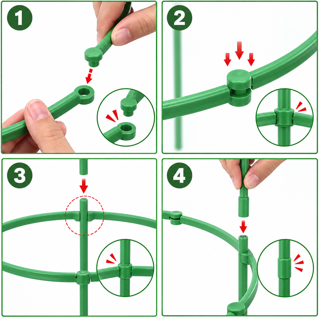 SIMOLIA® Cage de Soutien Modulaire pour Plantes
