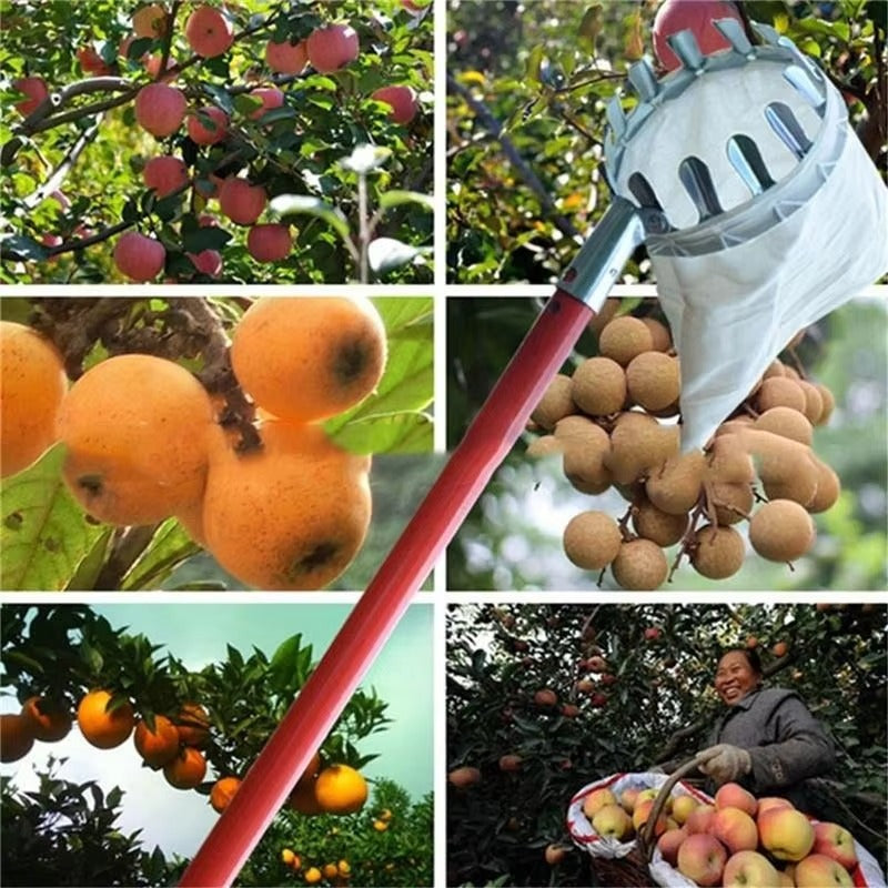 SIMOLIA® Cueille-Fruits avec Perche d’Extension et Sac de Récolte