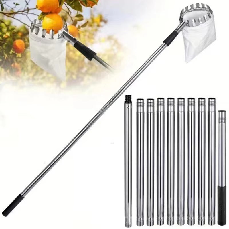 SIMOLIA® Cueille-Fruits avec Perche d’Extension et Sac de Récolte